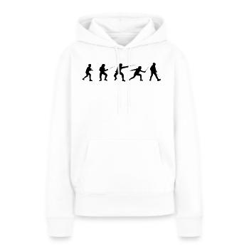 Fecht Taktiken - Frauen Premium Bio Hoodie - Weiß - Vorne - Julia (174cm)