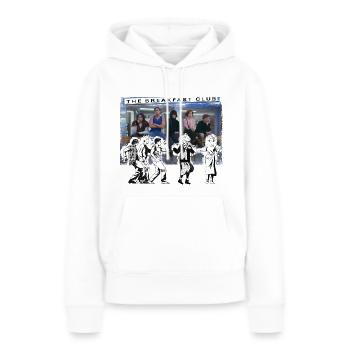 The Breakfast Club Scène De Danse - Sweat à capuche Premium bio Femme - blanc - Devant - Julia (174cm)
