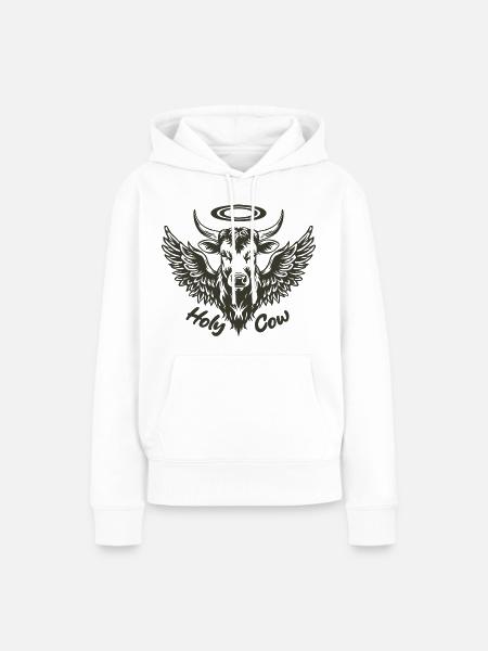 Holy Cow - Frauen Premium Bio Hoodie - Weiß