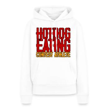 Hotdog Eating Contest Athlete 3 - Frauen Premium Bio Hoodie - Weiß - Vorne - Julia (174cm)