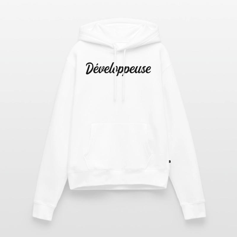 Développeuse Web Code Logiciel Application Tech Sweat à capuche Premium bio Femme