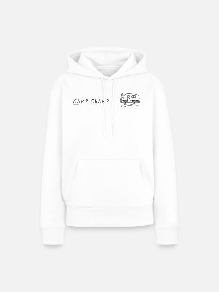 wohnmobil camp champ spruch camping - Frauen Premium Bio Hoodie - Weiß