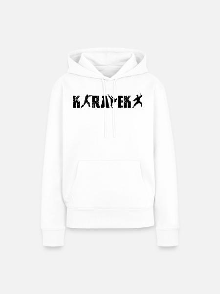 Karateka - Frauen Premium Bio Hoodie - Weiß
