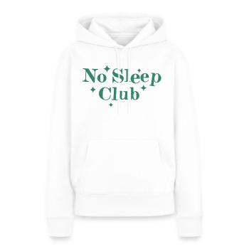 Pas de club de sommeil - Sweat à capuche Premium bio Femme - blanc - Devant - Julia (174cm)