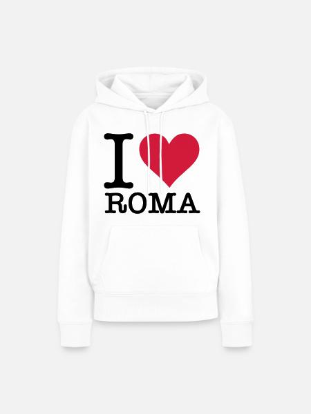 Ich liebe Rom - Frauen Premium Bio Hoodie - Weiß
