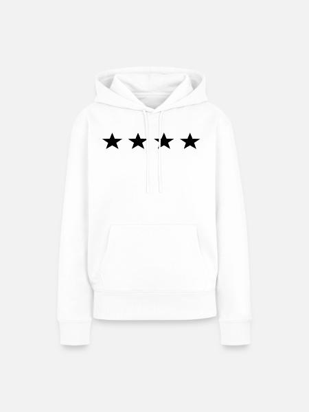 4 sterne - Frauen Premium Bio Hoodie - Weiß