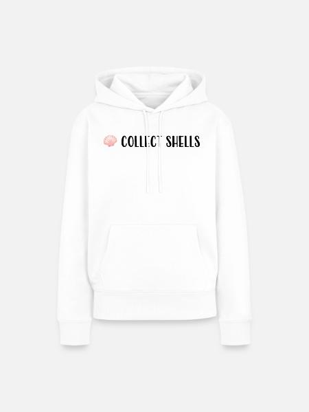 collect shells - Muschel statement shirt - Frauen Premium Bio Hoodie - Weiß