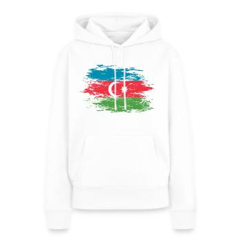 Aserbaidschan used - Frauen Premium Bio Hoodie - Weiß - Vorne - Julia (174cm)