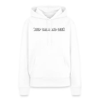 Geekshirt - Frauen Premium Bio Hoodie - Weiß - Vorne - Julia (174cm)