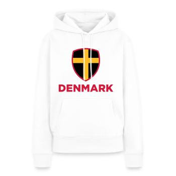 Drapeau national du Danemark - Sweat à capuche Premium bio Femme - blanc - Devant - Julia (174cm)