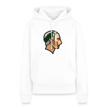 Random 012 Caesar - Frauen Premium Bio Hoodie - Weiß - Vorne - Julia (174cm)