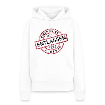 ABSCHLUSS 2025 - ABSCHLUSSKLASSE - ABSCHLUSSPRÜFUN - Frauen Premium Bio Hoodie - Weiß - Vorne - Julia (174cm)