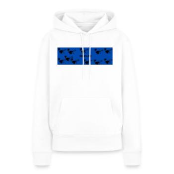 NEW LIFE 15 - Sweat à capuche Premium bio Femme - blanc - Devant - Julia (174cm)