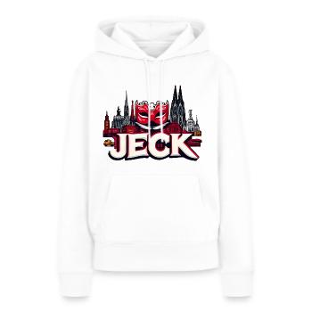Karneval Köln Dom Jeck Design - Frauen Premium Bio Hoodie - Weiß - Vorne - Julia (174cm)