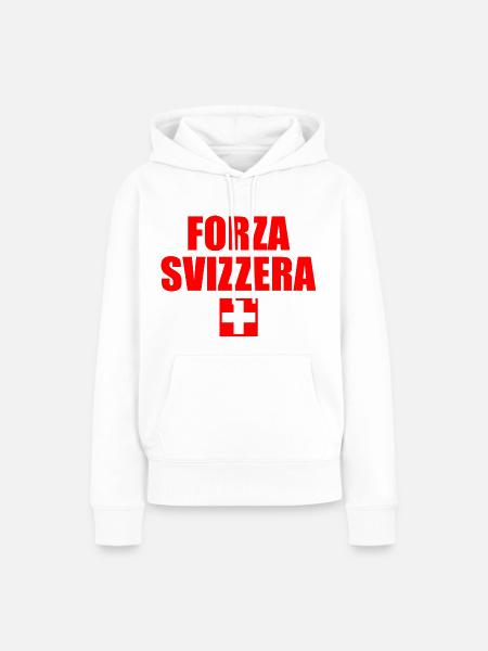 Schweizer Stärke - Frauen Premium Bio Hoodie - Weiß