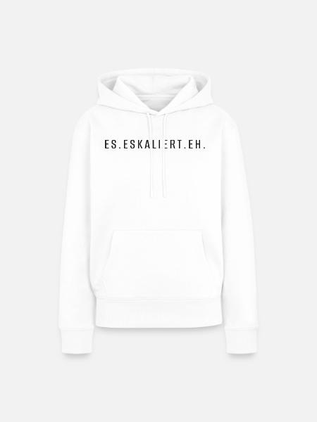 Es_eskaliert - Frauen Premium Bio Hoodie - Weiß