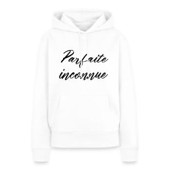 Mode Paris Glamour "Parfaite Inconnue" - Women’s Premium Organic Hoodie - white - Front - Julia (174cm)