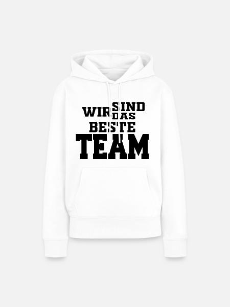 TEAM - Frauen Premium Bio Hoodie - Weiß