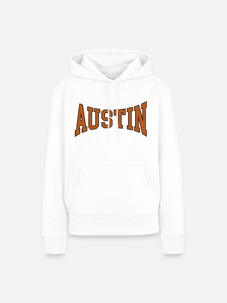 Austin - Frauen Premium Bio Hoodie - Weiß