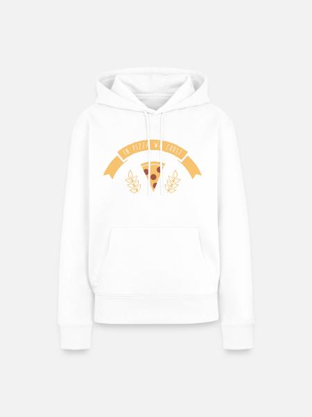 In pizza we crust Spruch - Frauen Premium Bio Hoodie - Weiß