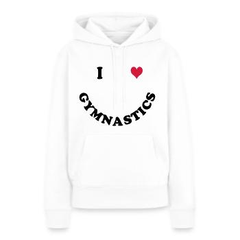 Gymnastik - Frauen Premium Bio Hoodie - Weiß - Vorne - Julia (174cm)