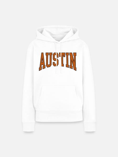 Austin - Frauen Premium Bio Hoodie - Weiß