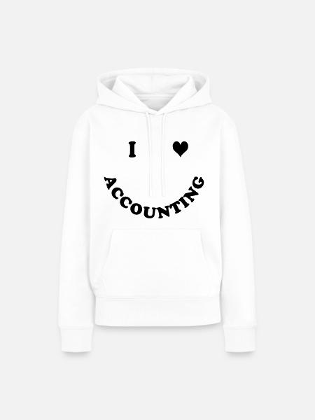 Buchhalter - Frauen Premium Bio Hoodie - Weiß