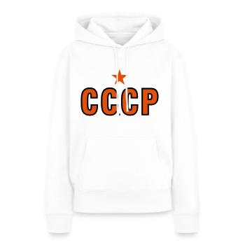 The Soviet - Women’s Premium Organic Hoodie - white - Front - Julia (174cm)