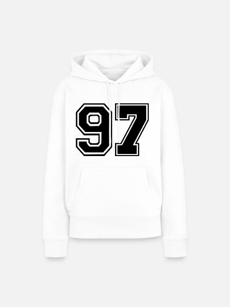 97 - Frauen Premium Bio Hoodie - Weiß