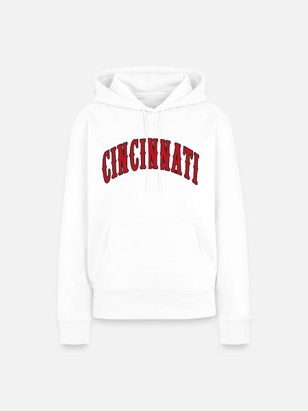 Cincinnati - Frauen Premium Bio Hoodie - Weiß