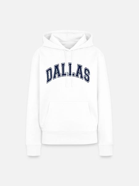 Dallas - Frauen Premium Bio Hoodie - Weiß