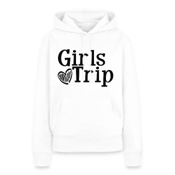 Girl’s Trip Women Squad Mignonne Fête du week-end de la fille - Sweat à capuche Premium bio Femme - blanc - Devant - Julia (174cm)