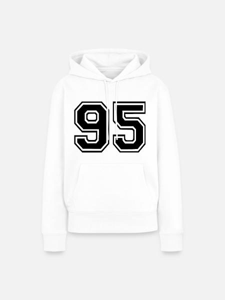 95 - Frauen Premium Bio Hoodie - Weiß