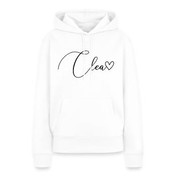 Clea Last Name First Name Girl - Women’s Premium Organic Hoodie - white - Front - Julia (174cm)