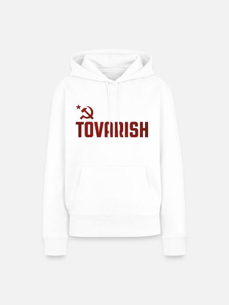 Tovarish - Frauen Premium Bio Hoodie - Weiß