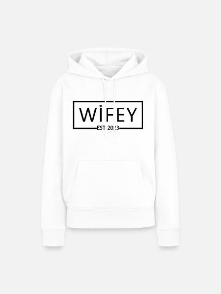 2023 Verlobung Brautdusche Hochzeit - Frauen Premium Bio Hoodie - Weiß