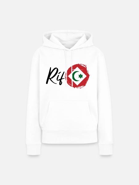 Rif - Frauen Premium Bio Hoodie - Weiß