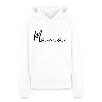 Mamma - Frauen Premium Bio Hoodie - Weiß - Vorne - Julia (174cm)