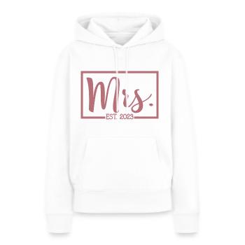 Frau Est. 2023 Verlobung Brautdusche Hochzeit - Frauen Premium Bio Hoodie - Weiß - Vorne - Julia (174cm)