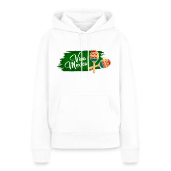 Viva Mexico - Fiesta Party - Frauen Premium Bio Hoodie - Weiß - Vorne - Julia (174cm)