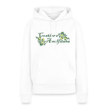 Amalfi, Positano, Sorrento, Neapel - Frauen Premium Bio Hoodie - Weiß - Vorne - Julia (174cm)
