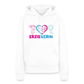 Maternelle Maternelle Profession Enseignant de maternelle - Sweat à capuche Premium bio Femme - blanc - Devant - Julia (174cm)