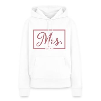 Frau Est. 2023 Verlobung Brautdusche Hochzeit - Frauen Premium Bio Hoodie - Weiß - Vorne - Julia (174cm)
