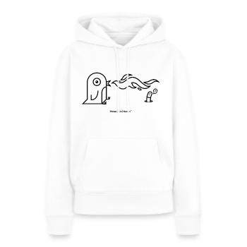 Hot Little Chick - Light - Women’s Premium Organic Hoodie - white - Front - Julia (174cm)