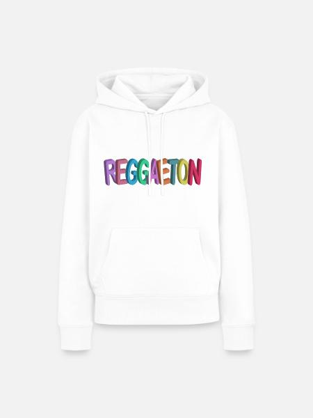 Reggaeton - Frauen Premium Bio Hoodie - Weiß