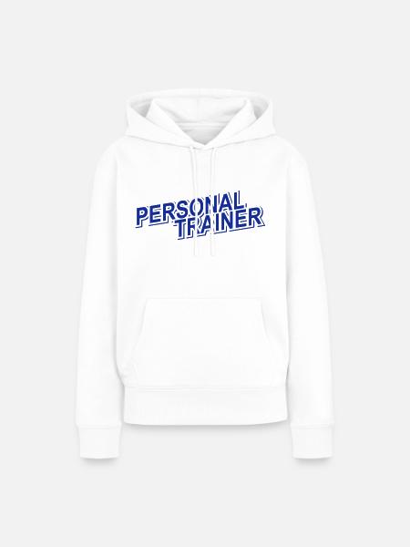 personal trainer - Frauen Premium Bio Hoodie - Weiß