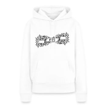 1973 Birthday present - Women’s Premium Organic Hoodie - white - Front - Julia (174cm)