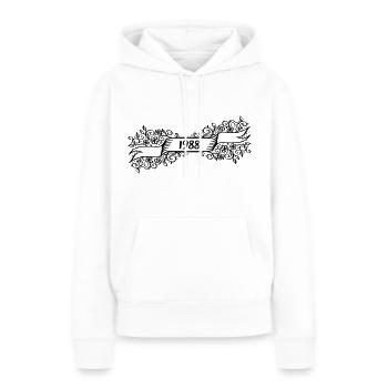 1988 Birthday present - Women’s Premium Organic Hoodie - white - Front - Julia (174cm)