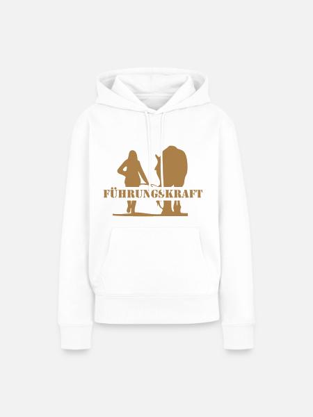 Pferd führen - Frauen Premium Bio Hoodie - Weiß
