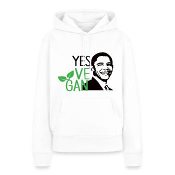 Yes Ve Gan Vegan Veganer Spruch Lustiger Veganer - Frauen Premium Bio Hoodie - Weiß - Vorne - Julia (174cm)